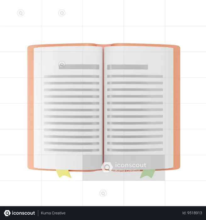 Open Book  3D Icon