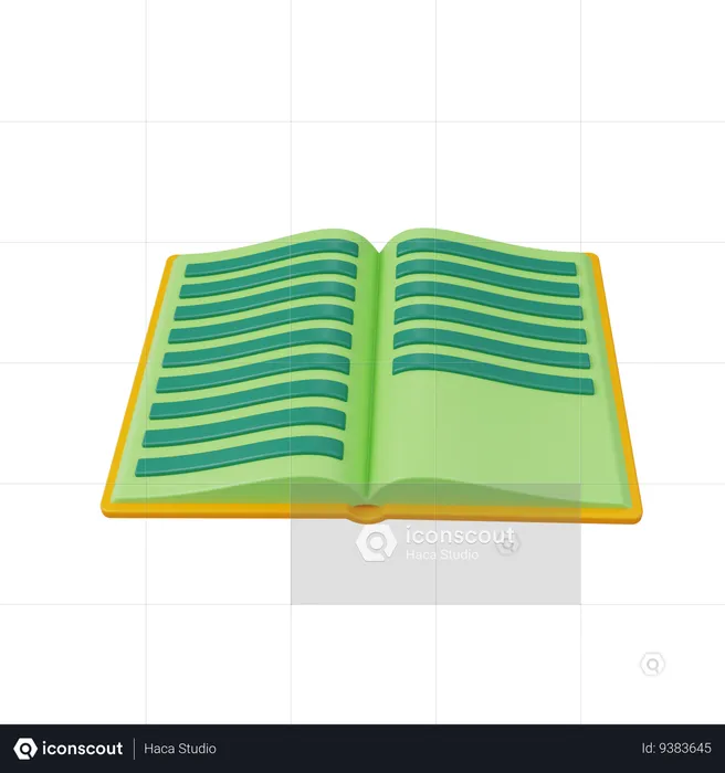 Open Book  3D Icon