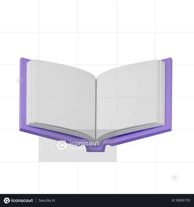 Open Book  3D Icon