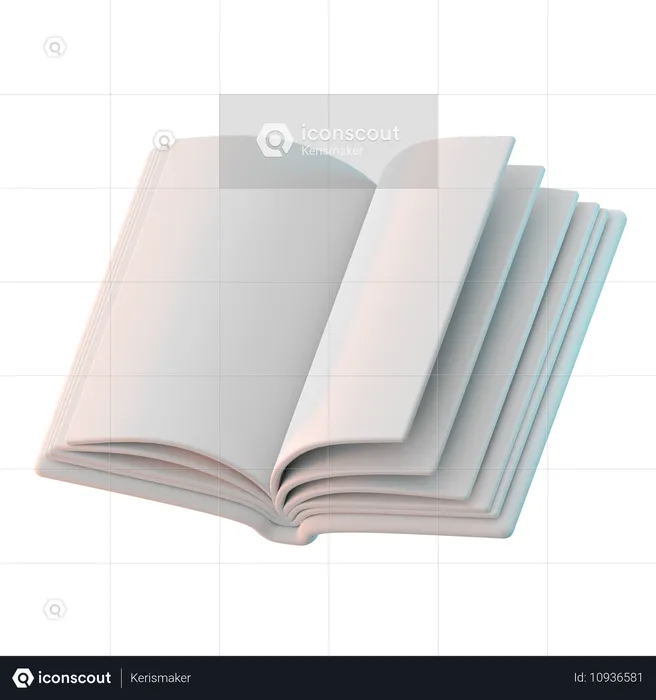 Open Book  3D Icon