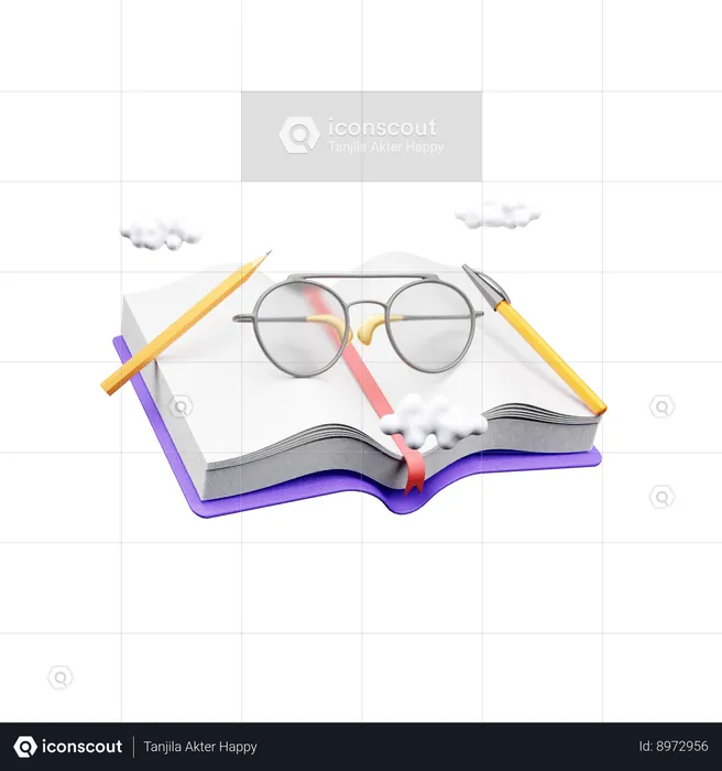 Open Book  3D Icon