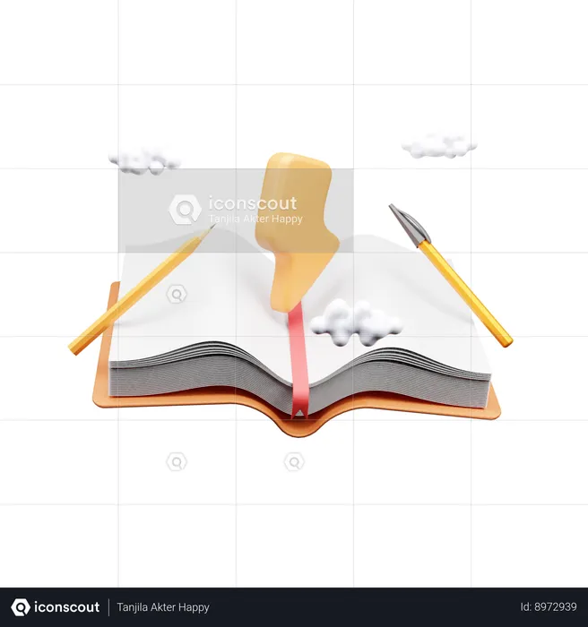 Open Book  3D Icon