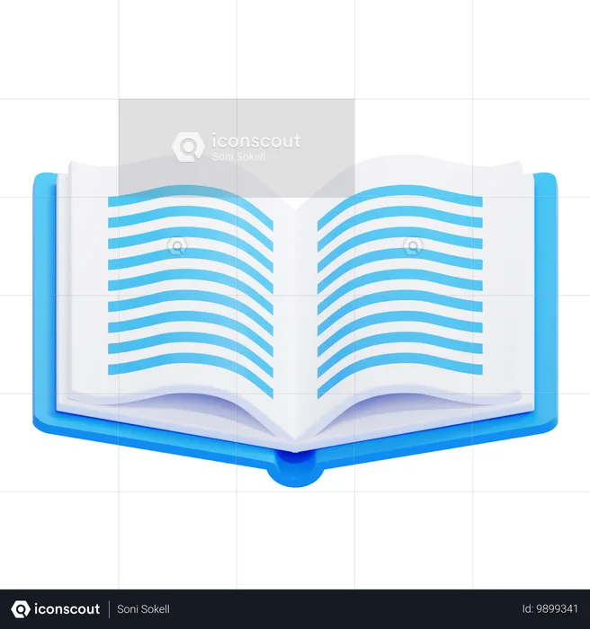 Open Book  3D Icon