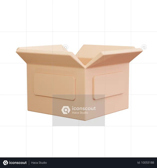 Open Box  3D Icon