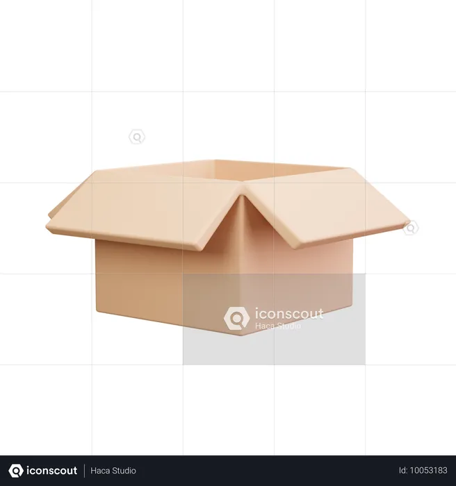 Open Box  3D Icon