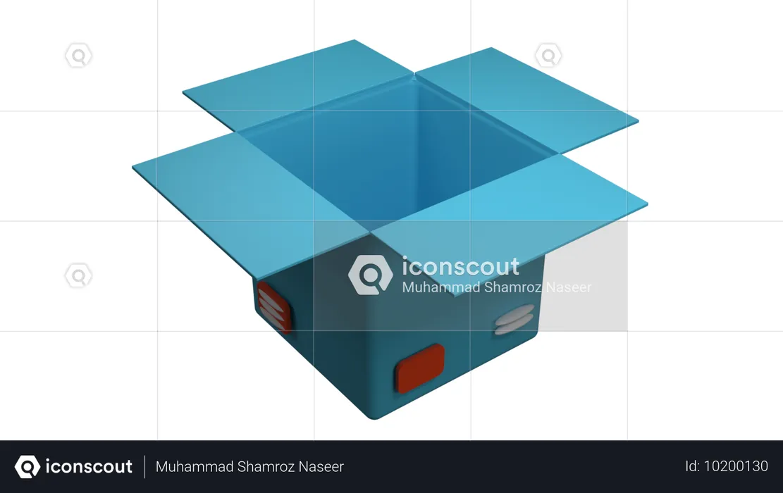 Open Box  3D Icon