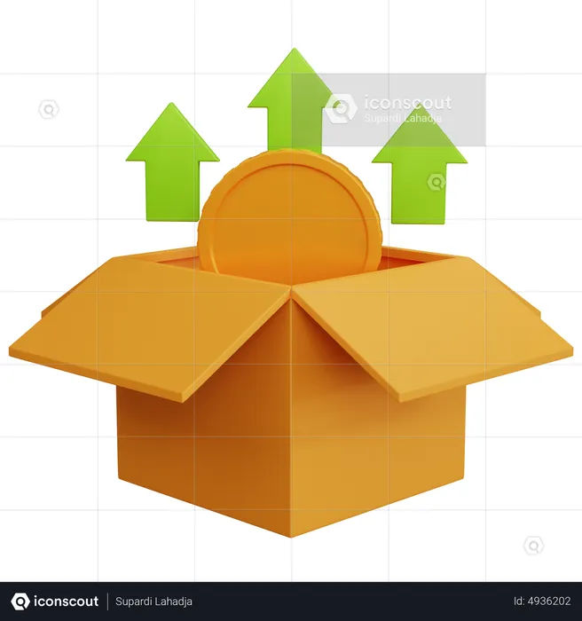 Open Box  3D Icon