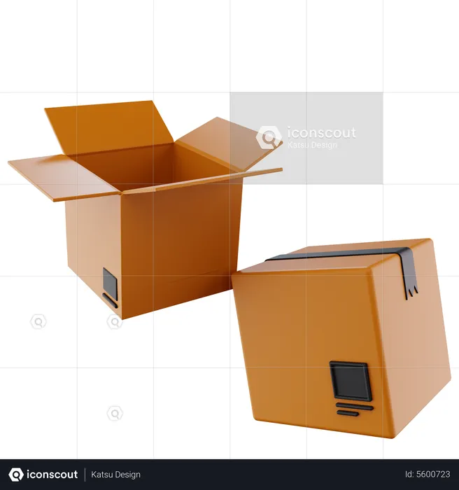 Open Box  3D Icon