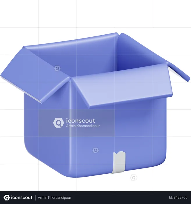 Open Box  3D Icon