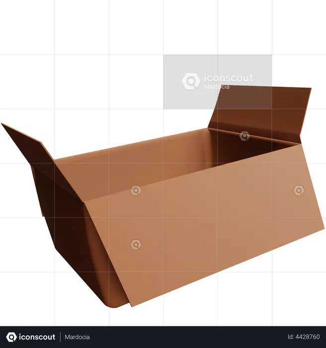 Open Box  3D Illustration