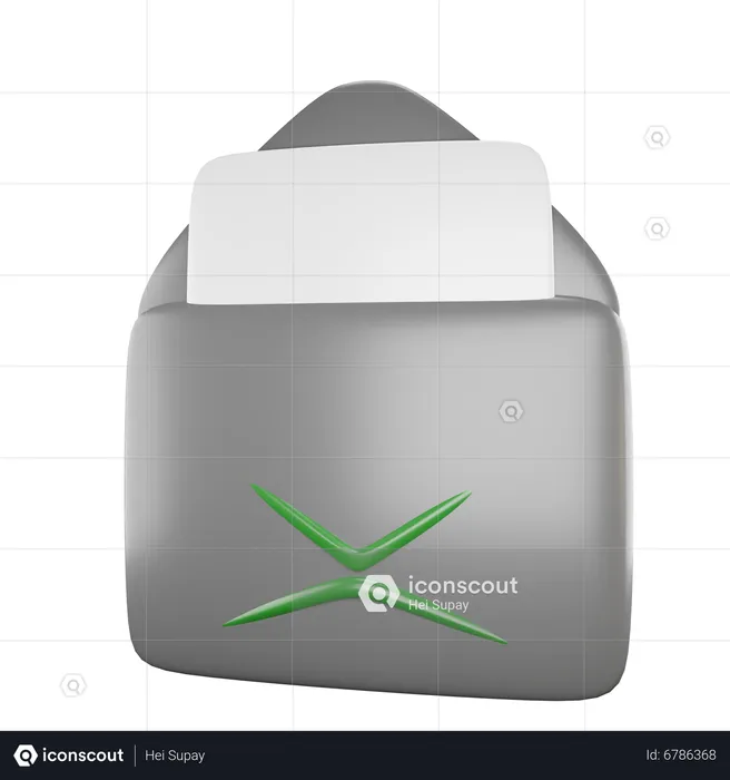 Open Email  3D Icon