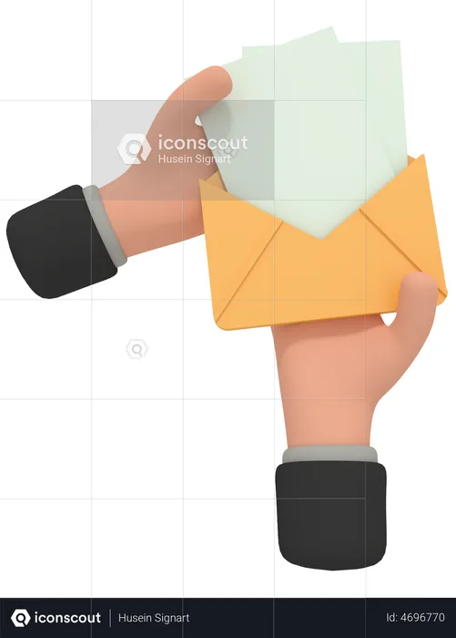 Open Email  3D Illustration