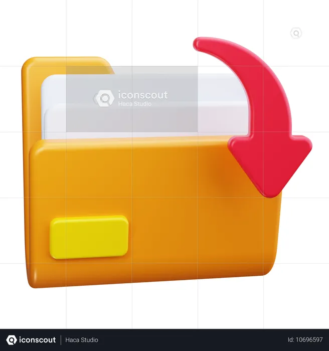 Open Folder  3D Icon