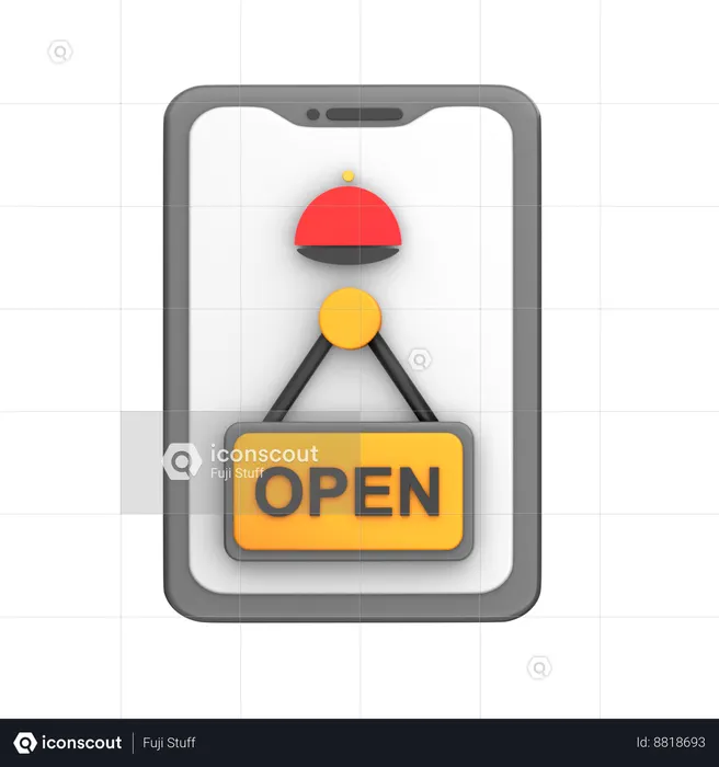 Open Food Delivery  3D Icon