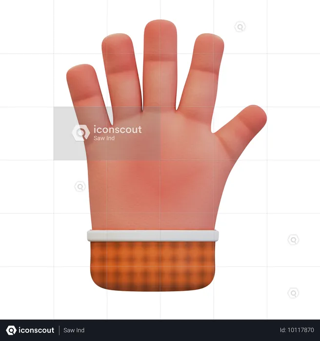 Open hand gesture  3D Icon