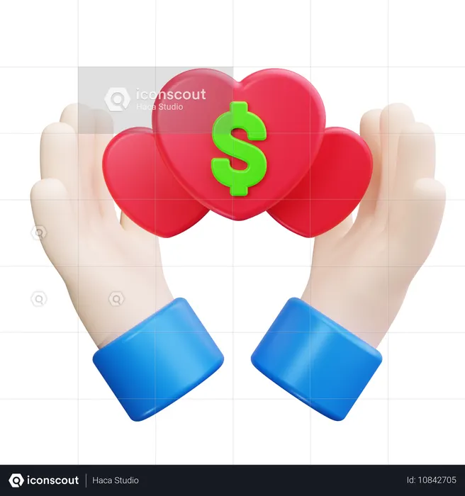 Open Hands  3D Icon
