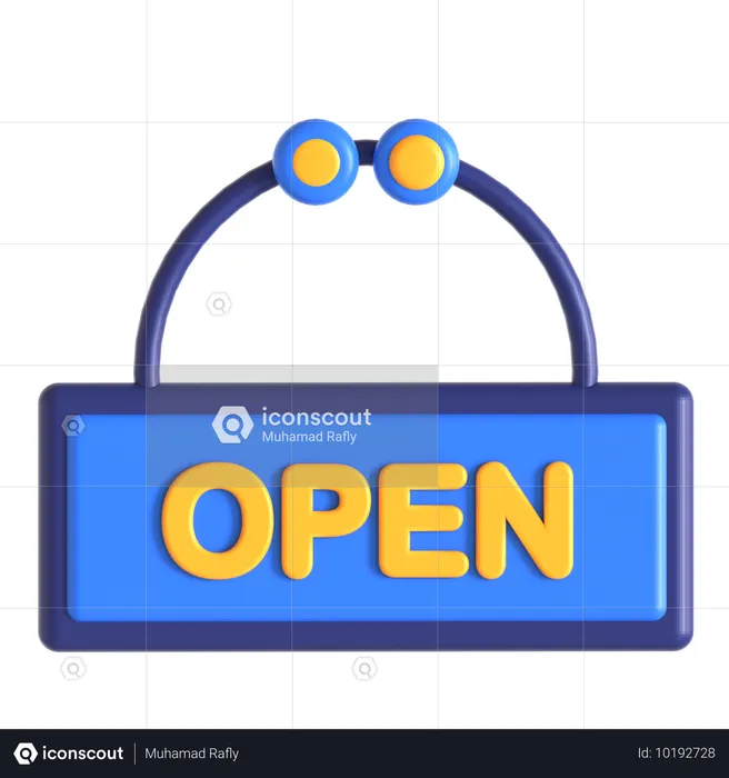 Open Hours  3D Icon