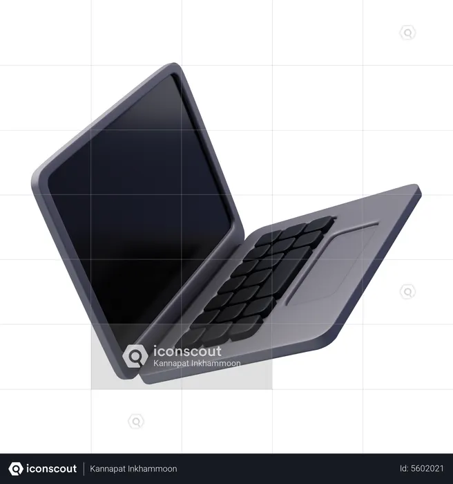 Open Laptop  3D Icon