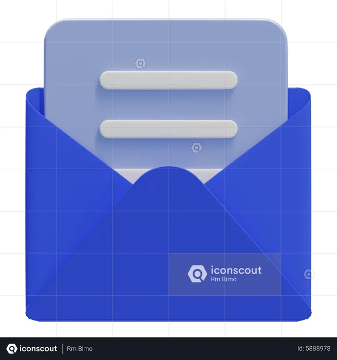 Open Mail  3D Icon