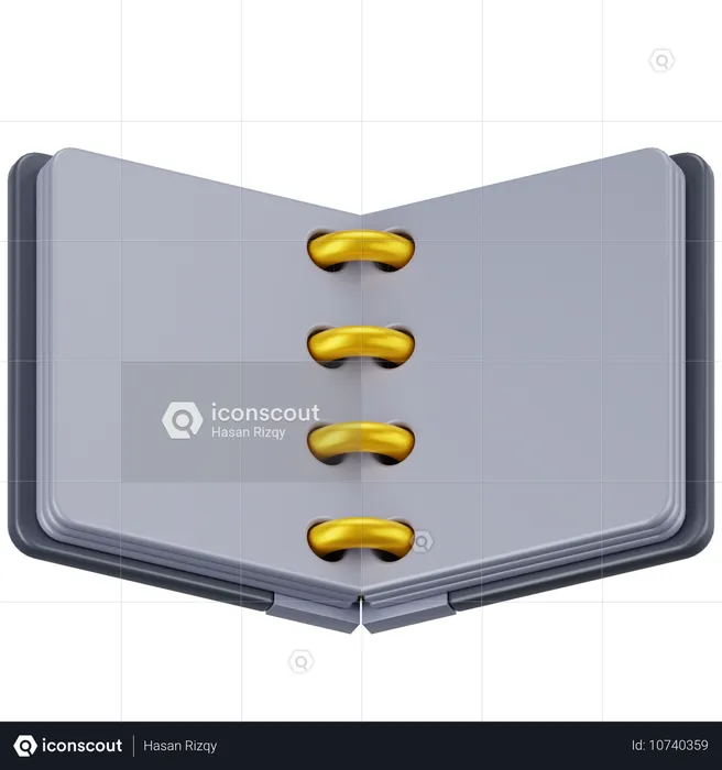 Open Notebook  3D Icon