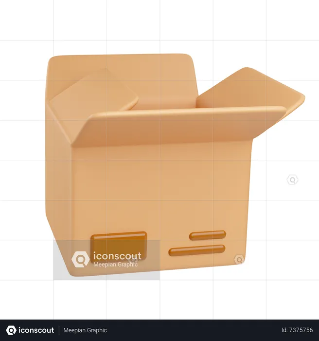 Open Package  3D Icon