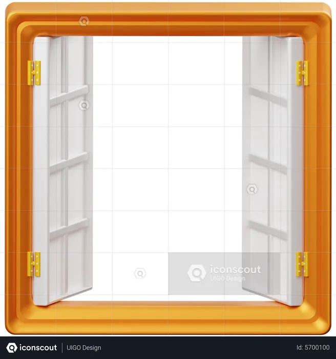 Open Window  3D Icon