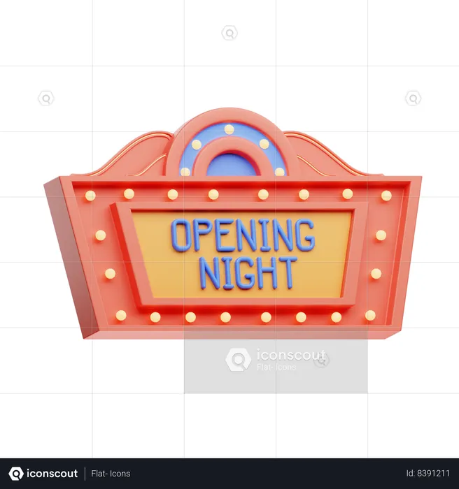 Opening Night  3D Icon