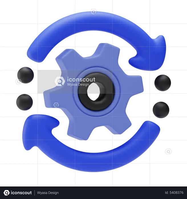 Operação de negócios  3D Icon