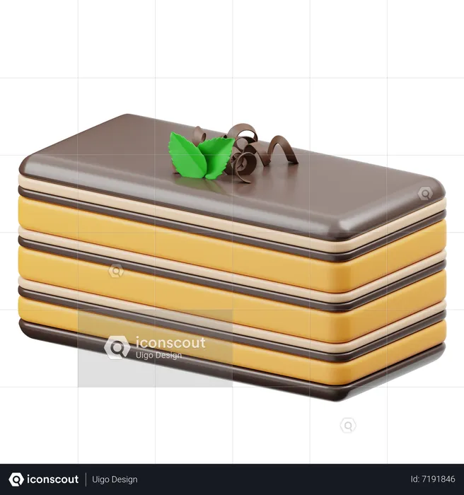 Opernkuchen  3D Icon