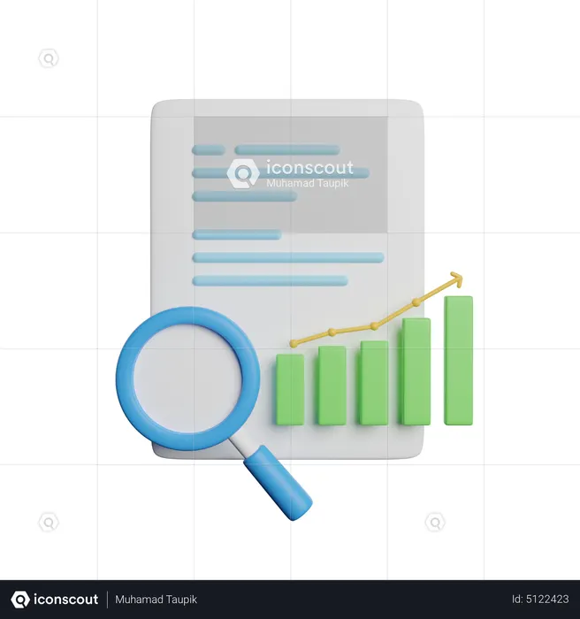 Optimización del motor de investigación  3D Icon