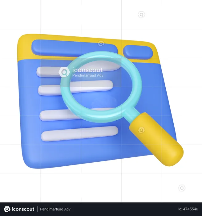 Optimización SEO  3D Icon