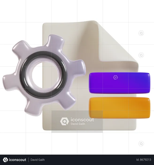 Optimizing Business Process  3D Icon
