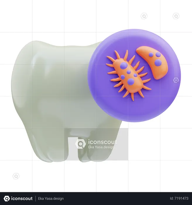 Oral Cancer  3D Icon