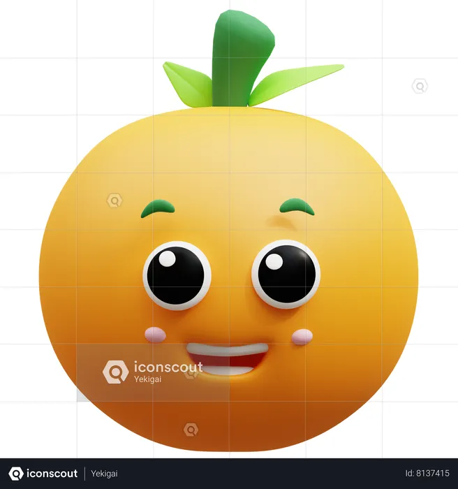 Orange  3D Icon