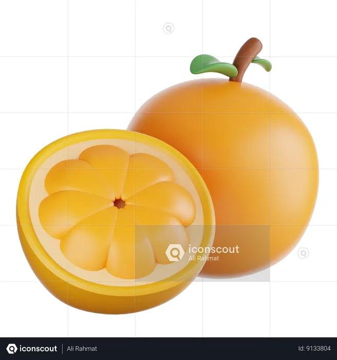 Orange  3D Icon