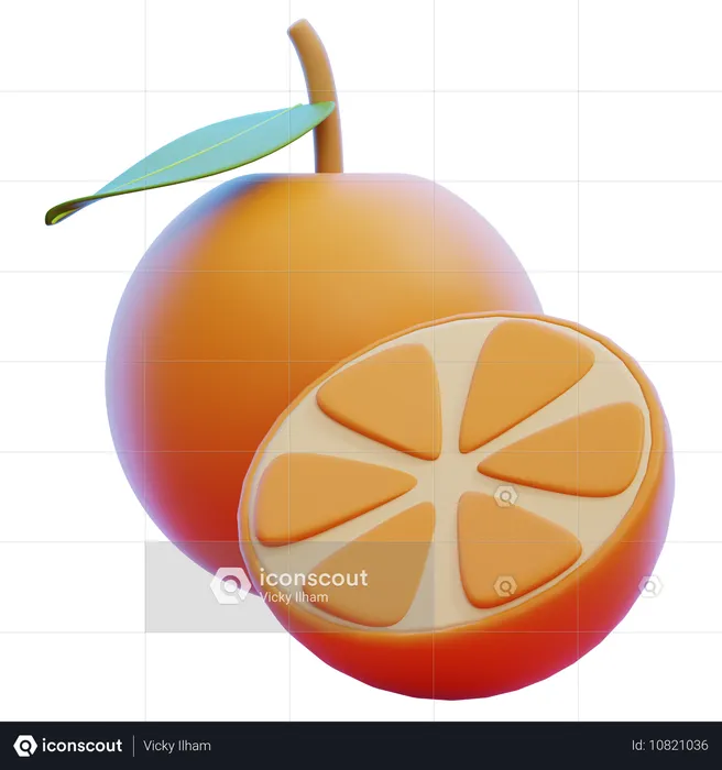 Orange  3D Icon