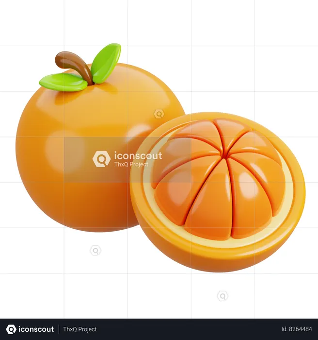 Orange  3D Icon