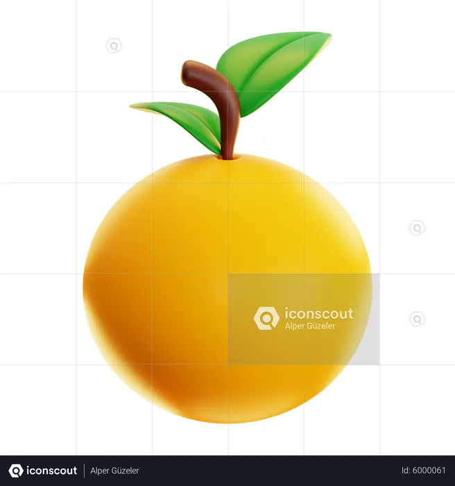 Orange  3D Icon