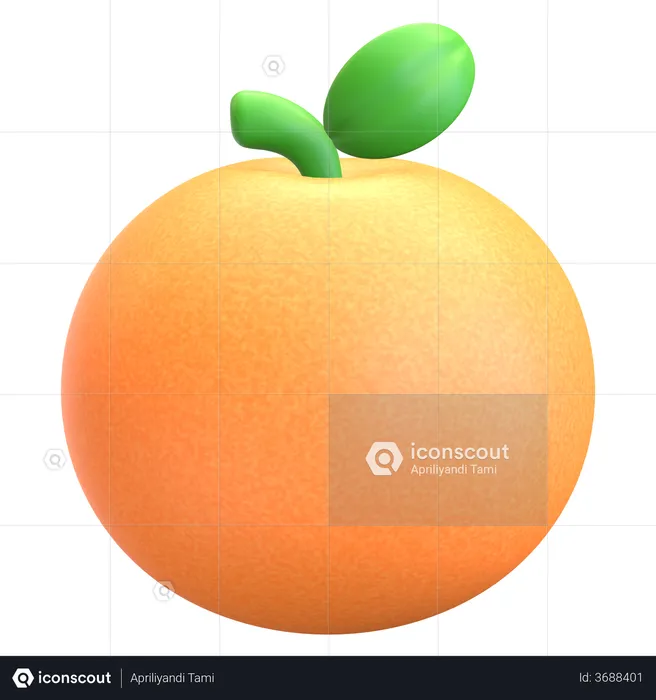 Orange  3D Illustration