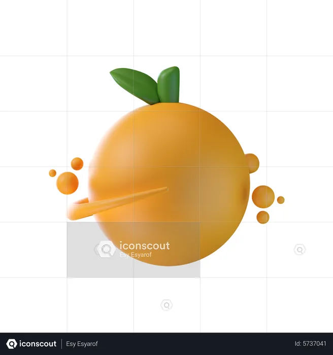 Orange  3D Icon