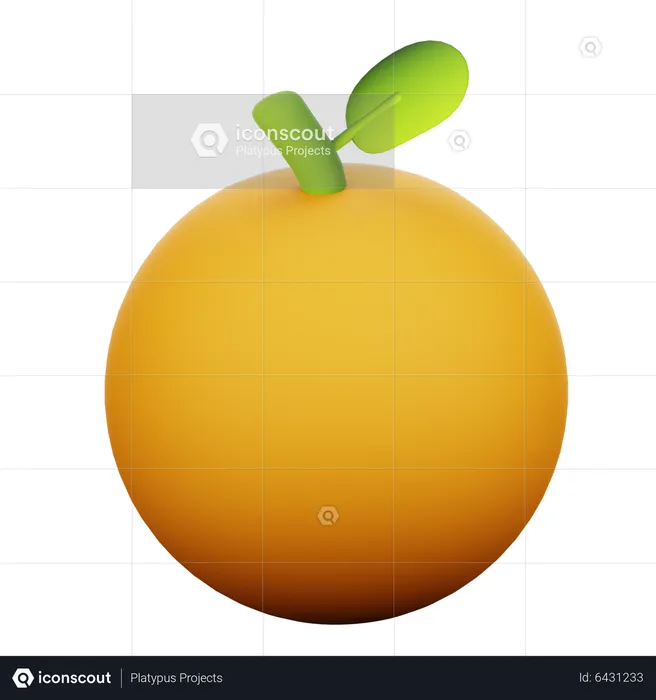 Orange  3D Icon