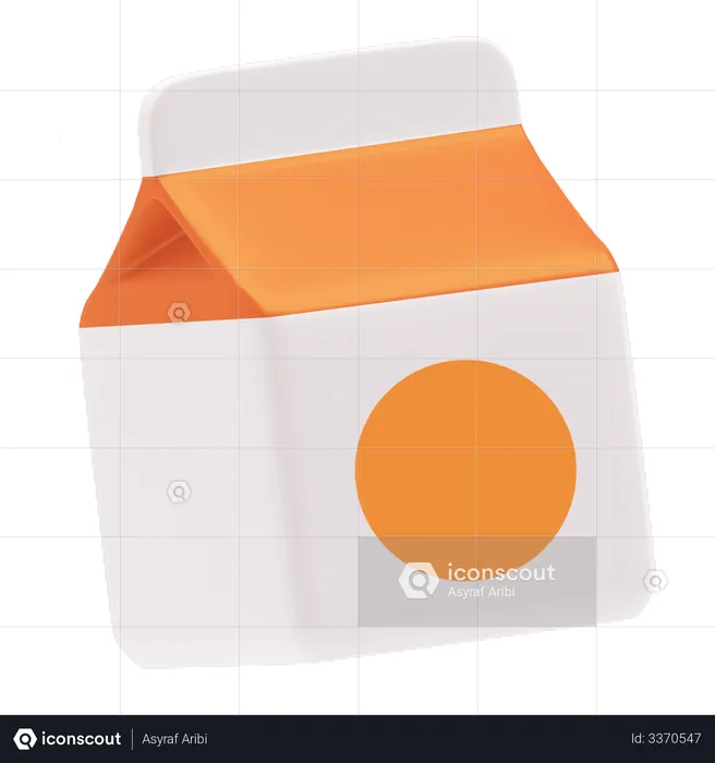 Orange Drink  3D Illustration