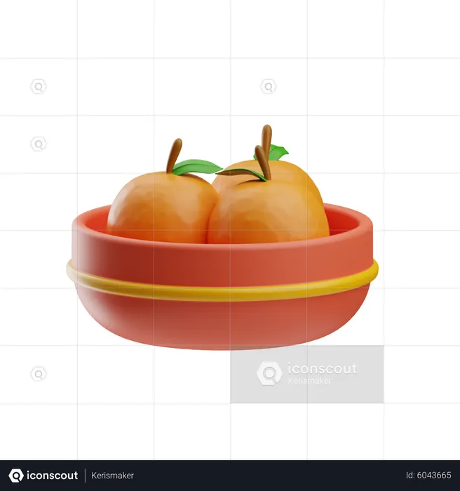 Orange fruit  3D Icon