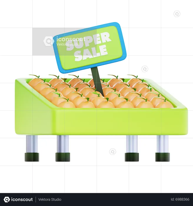 Orange Fruit Super Sale  3D Icon