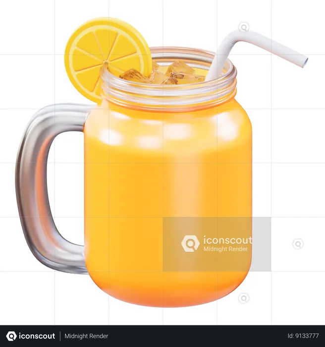 Orange Juice  3D Icon