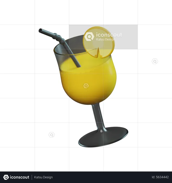 Orange Juice  3D Icon