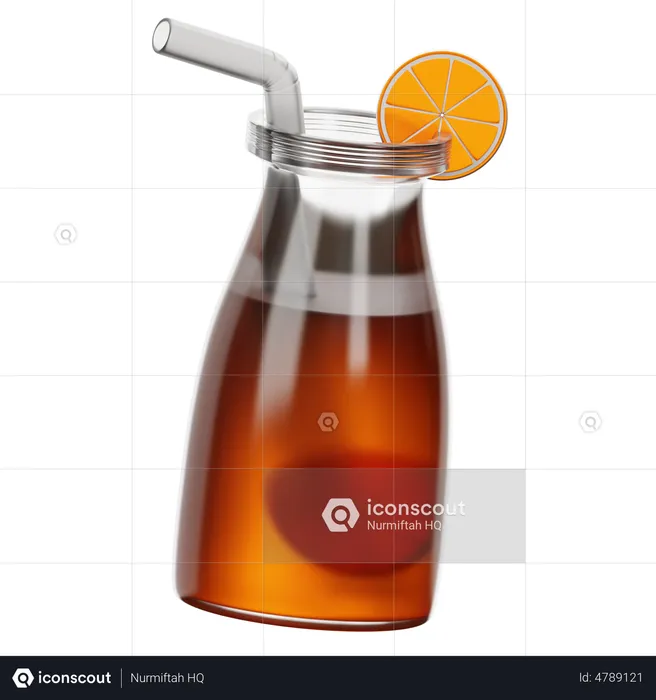 Orange Juice  3D Icon