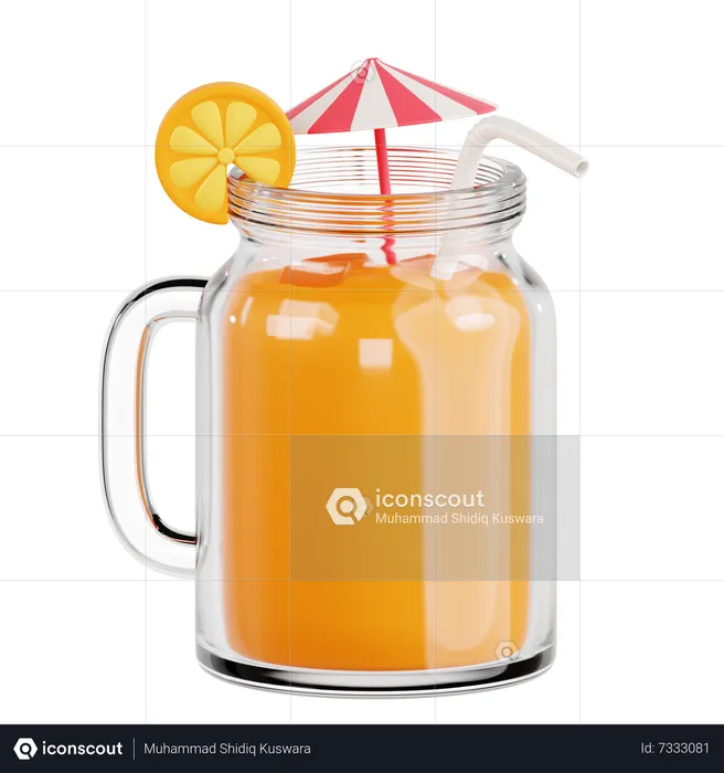 Orange Juice  3D Icon