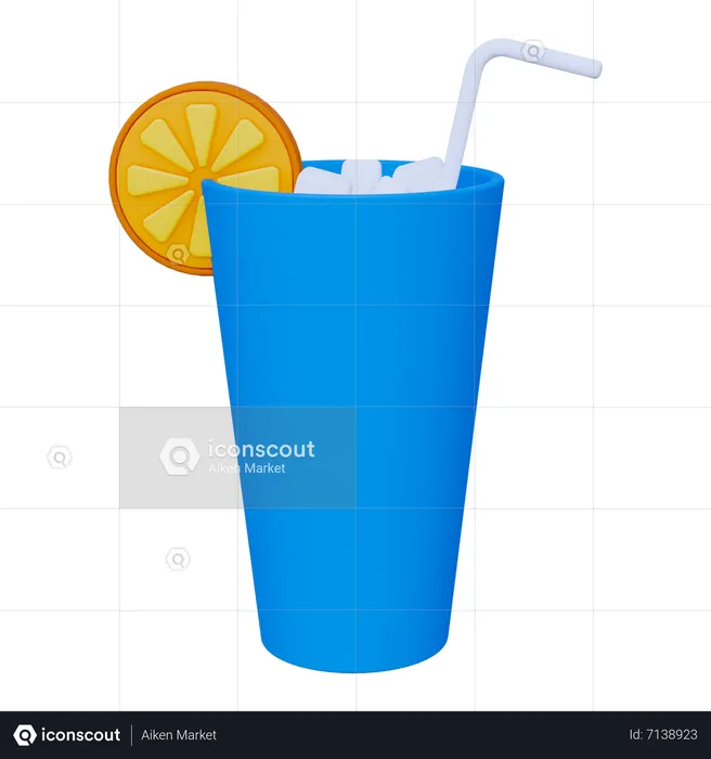 Orangensaft  3D Icon