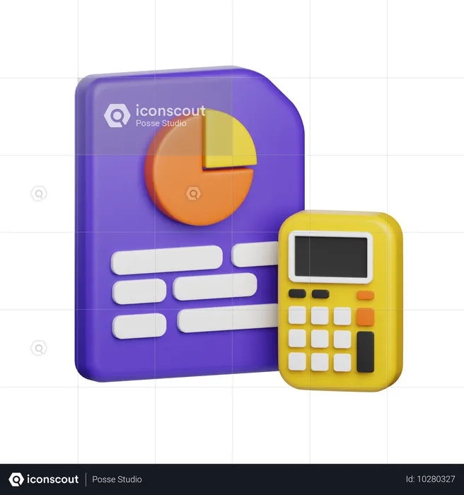 Orçamento de trabalho  3D Icon